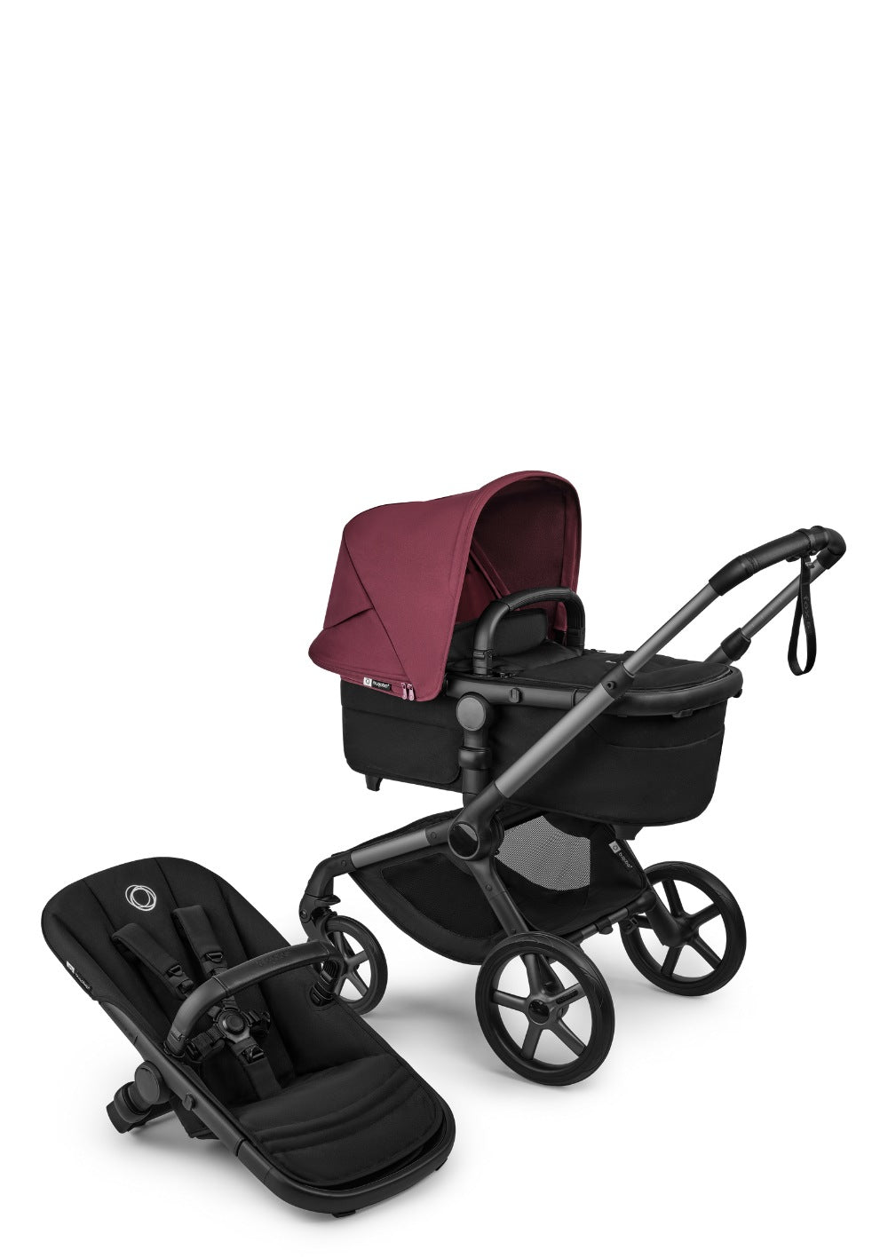 Kinderwagen-Set 'Fox 5 Renew – designed by you' Graphit / Heritage-Schwarz