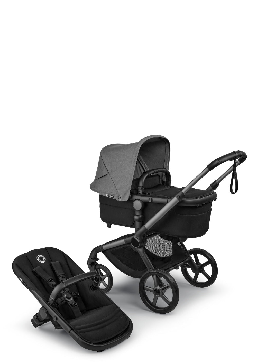 Kinderwagen-Set 'Fox 5 Renew – designed by you' Graphit / Heritage-Schwarz