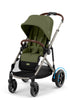 Kinderwagen 'e-Gazelle S' Taupe / Moss Green