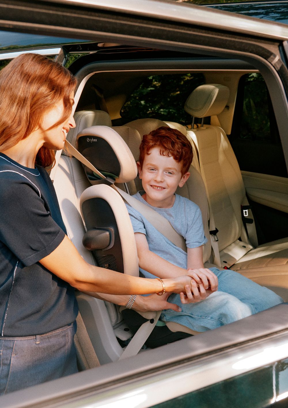 Cybex Kindersitz 'Solution G2 i-Fix' PLUS Almond Beige