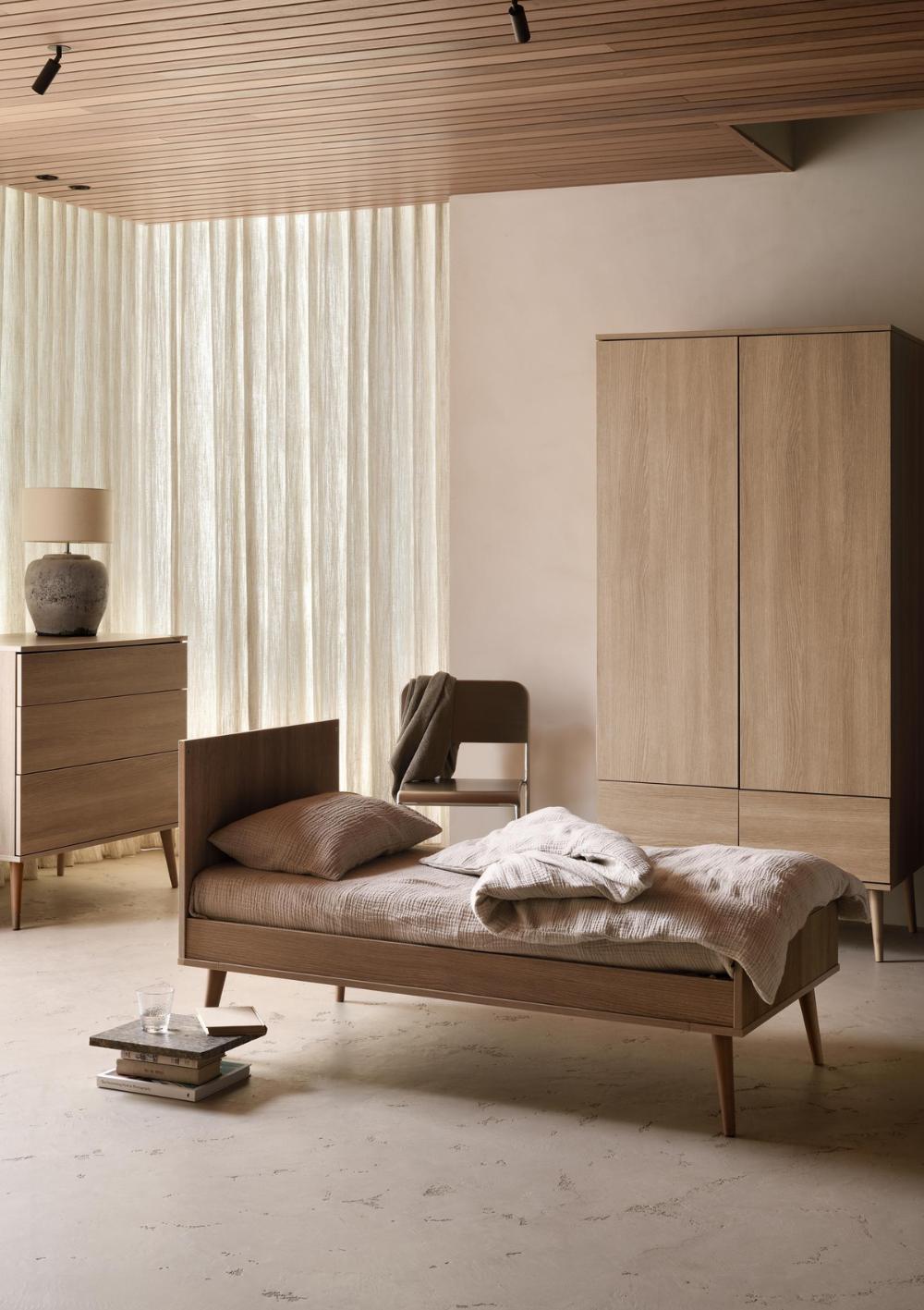 Quax 2-in-1 Bett 'Flow' Honey Ash