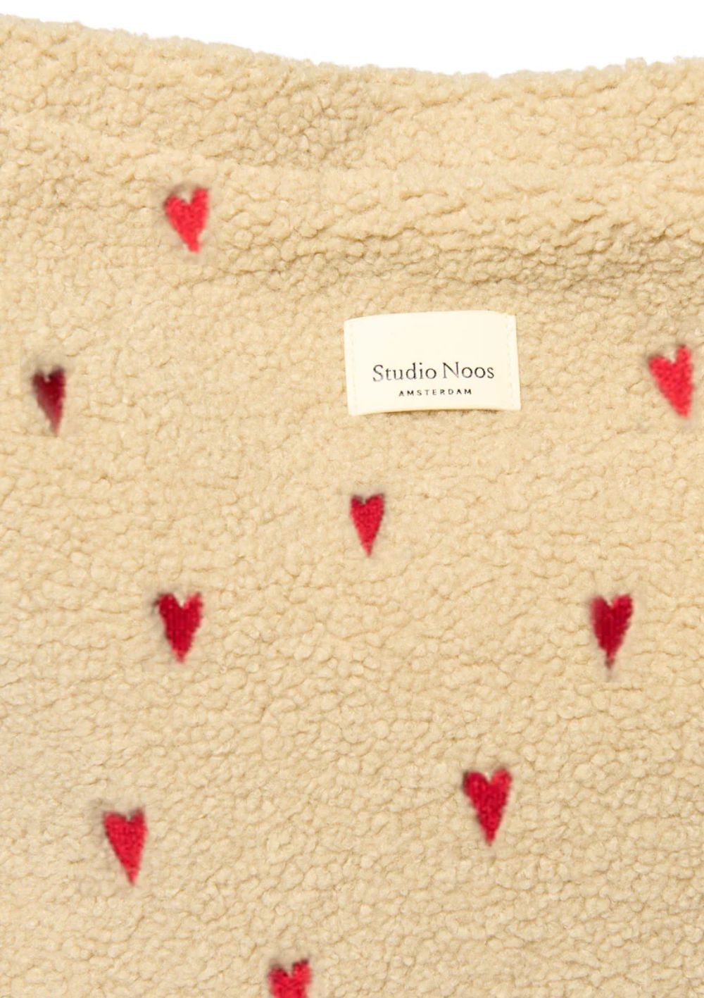 Wickeltasche 'Teddy Diaper Bag' Ecru Hearts