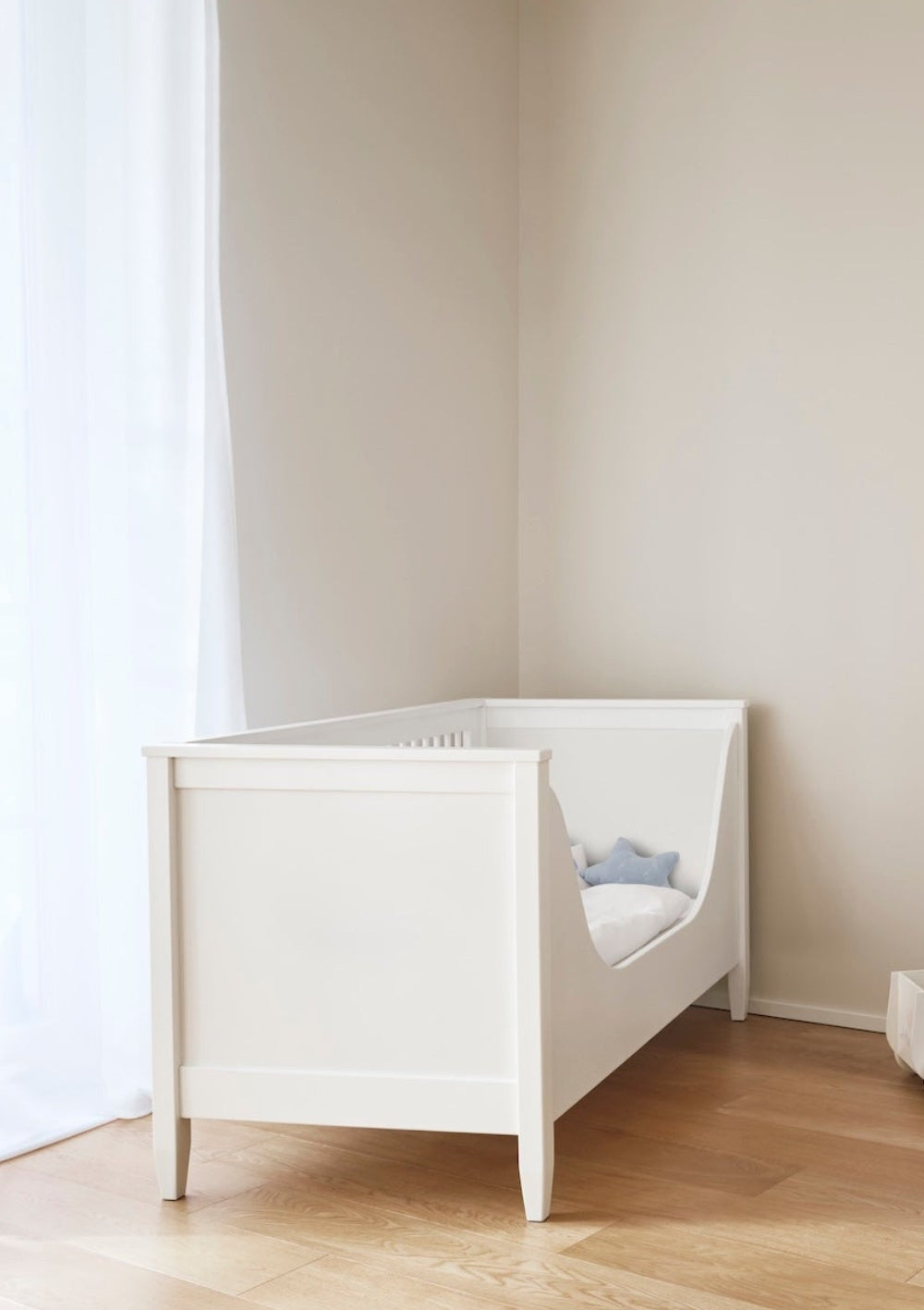 Umbausatz Babybett zu Kleinkindbett weiß