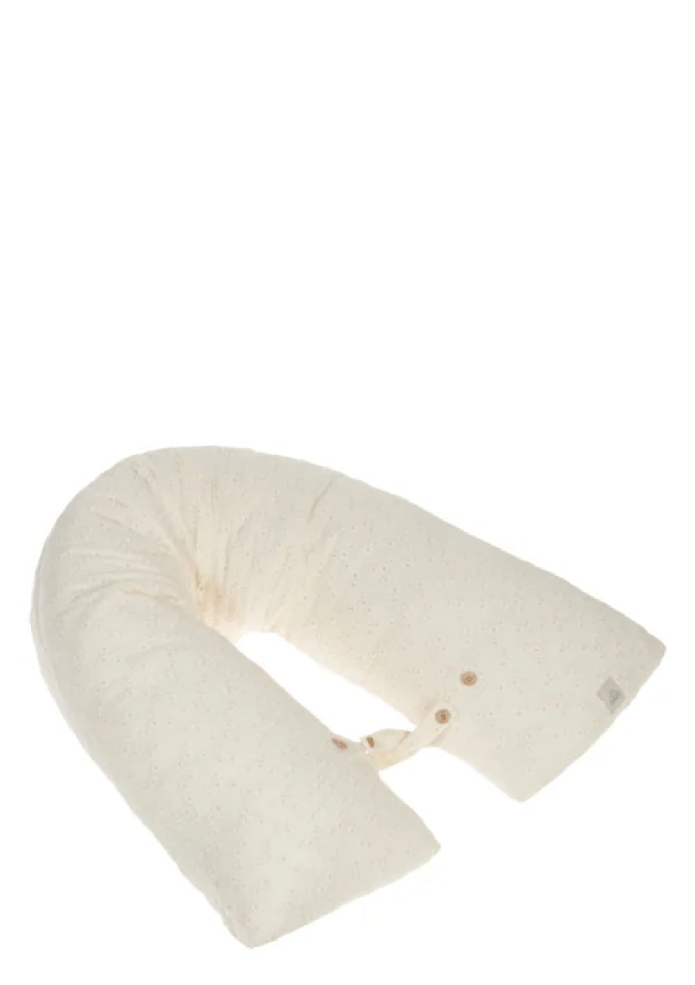 Nanami Multifunktions-Stillkissen mit Stickereien Natural