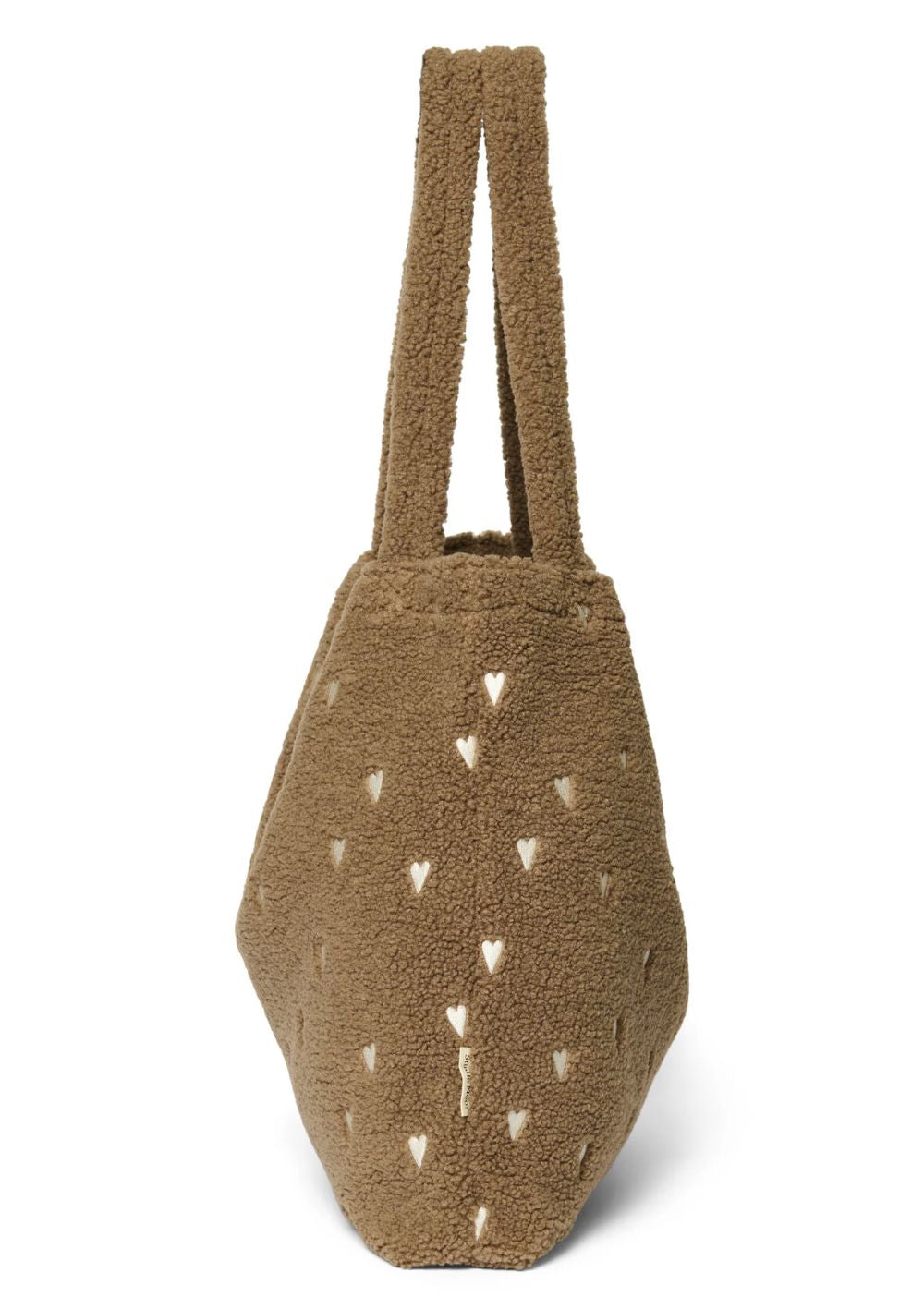 Studio Noos Tasche 'Teddy Mom-Bag' Brown Hearts