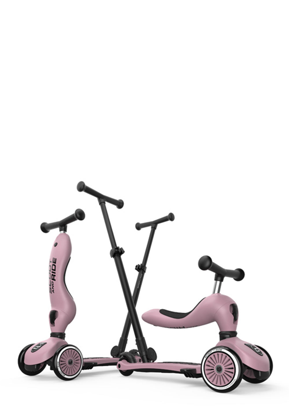 Jouet D'équilibre Enfant Trottinette 2-en-1 Scoot & Ride Highwaykick - Avec Siège Et Guidon Réglable - Enfant 1-2 Ans Trottinette Push And Go