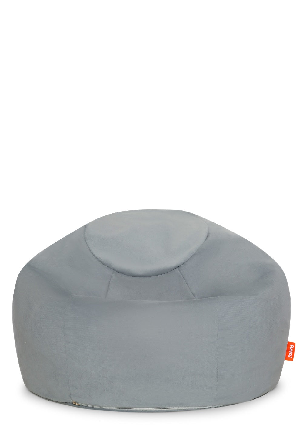 Funzy Sitzsack Velours Mond Grau