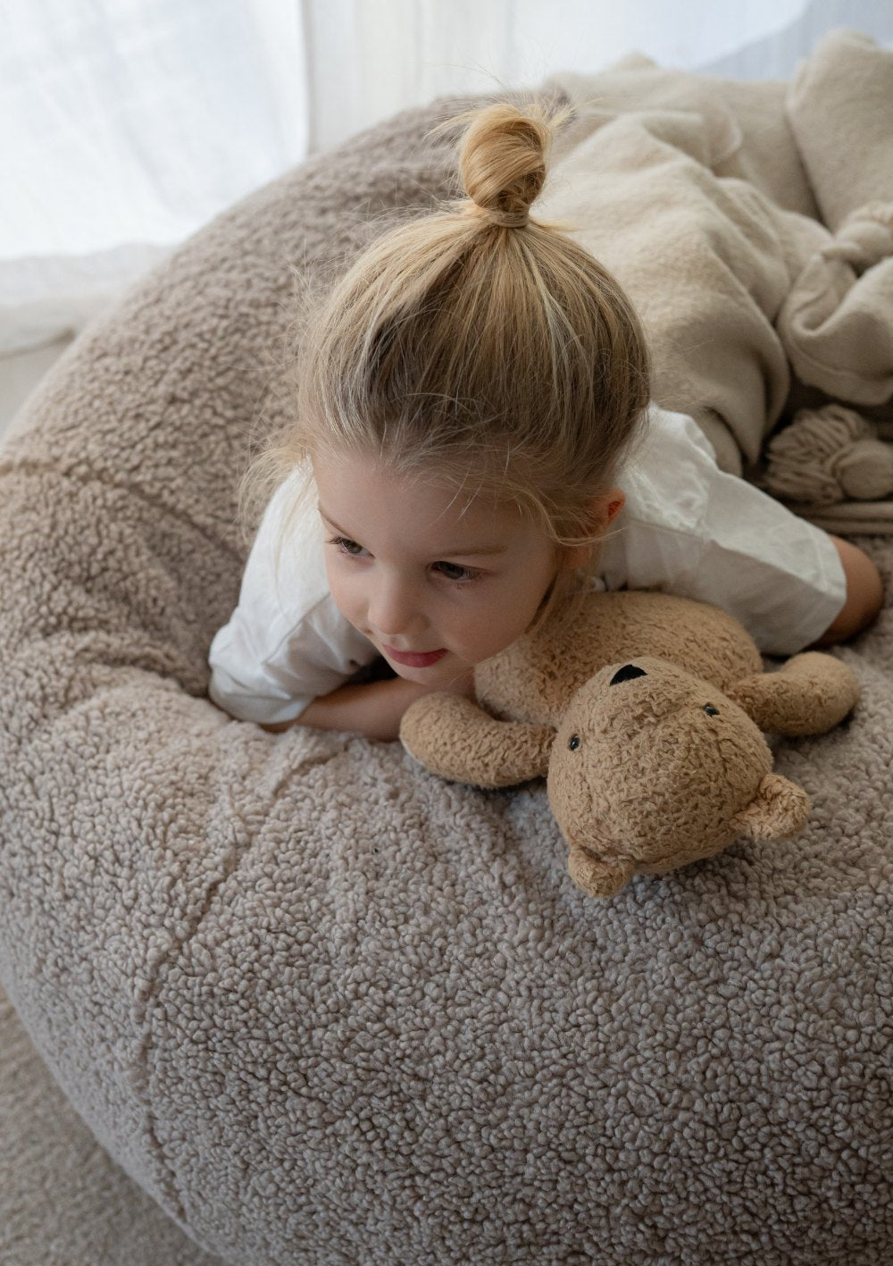 Funzy Sitzsack Teddy Haselnuss