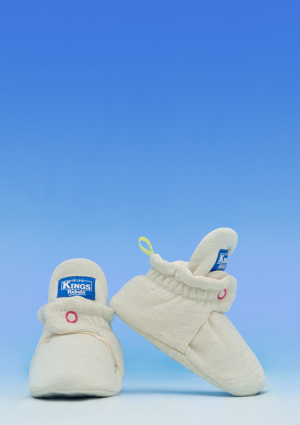 Kings&Rebels Baby Booties Cotton Mixed Color Pop Blue