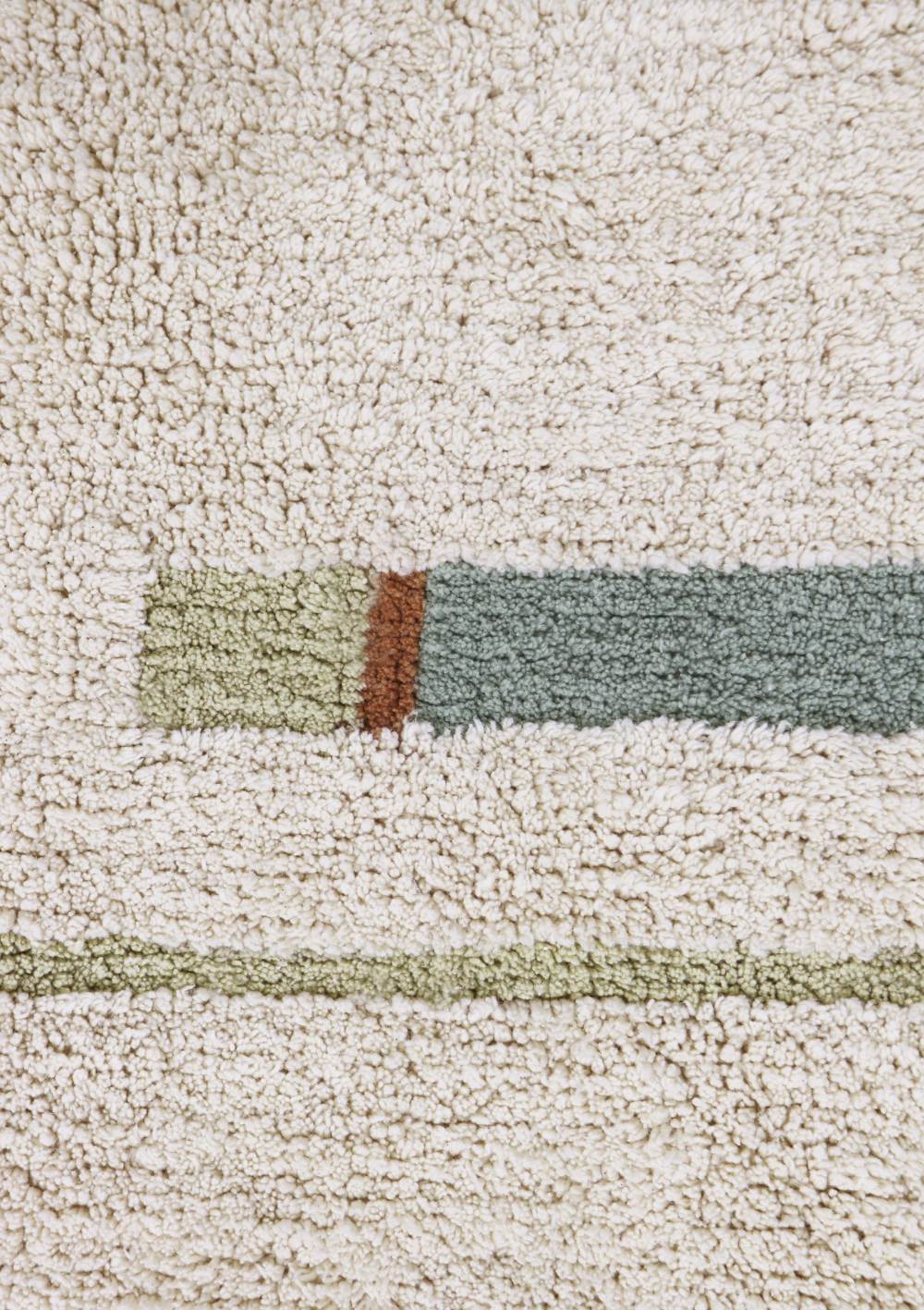 Lorena Canals Teppich 'Lanes Vintage' Blue 130 x 90 cm