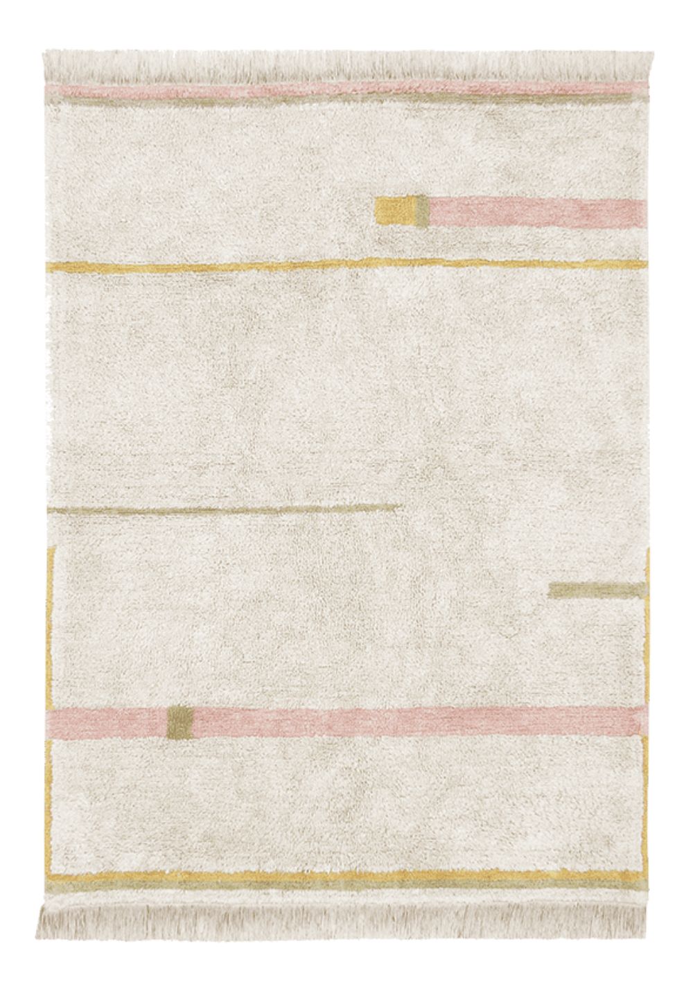 Lorena Canals Teppich 'Lanes Vintage' Nude 130 x 90 cm