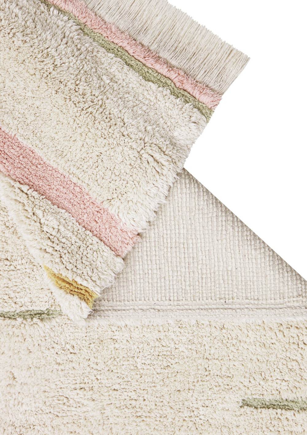 Lorena Canals Teppich 'Lanes Vintage' Nude 130 x 90 cm