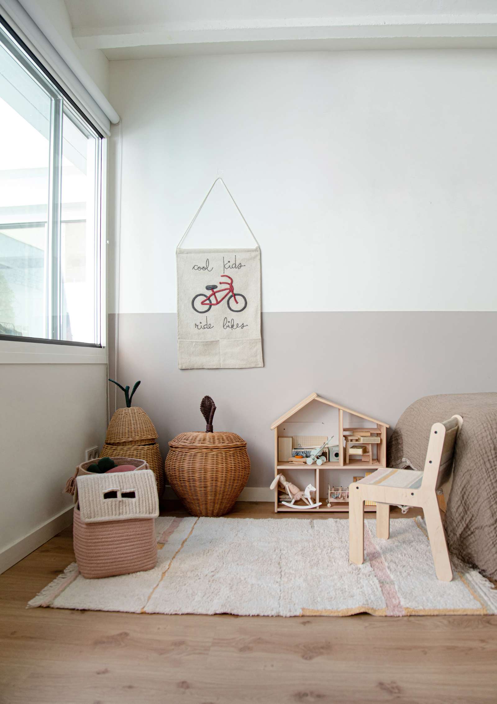 Lorena Canals Teppich 'Lanes Vintage' Nude 130 x 90 cm