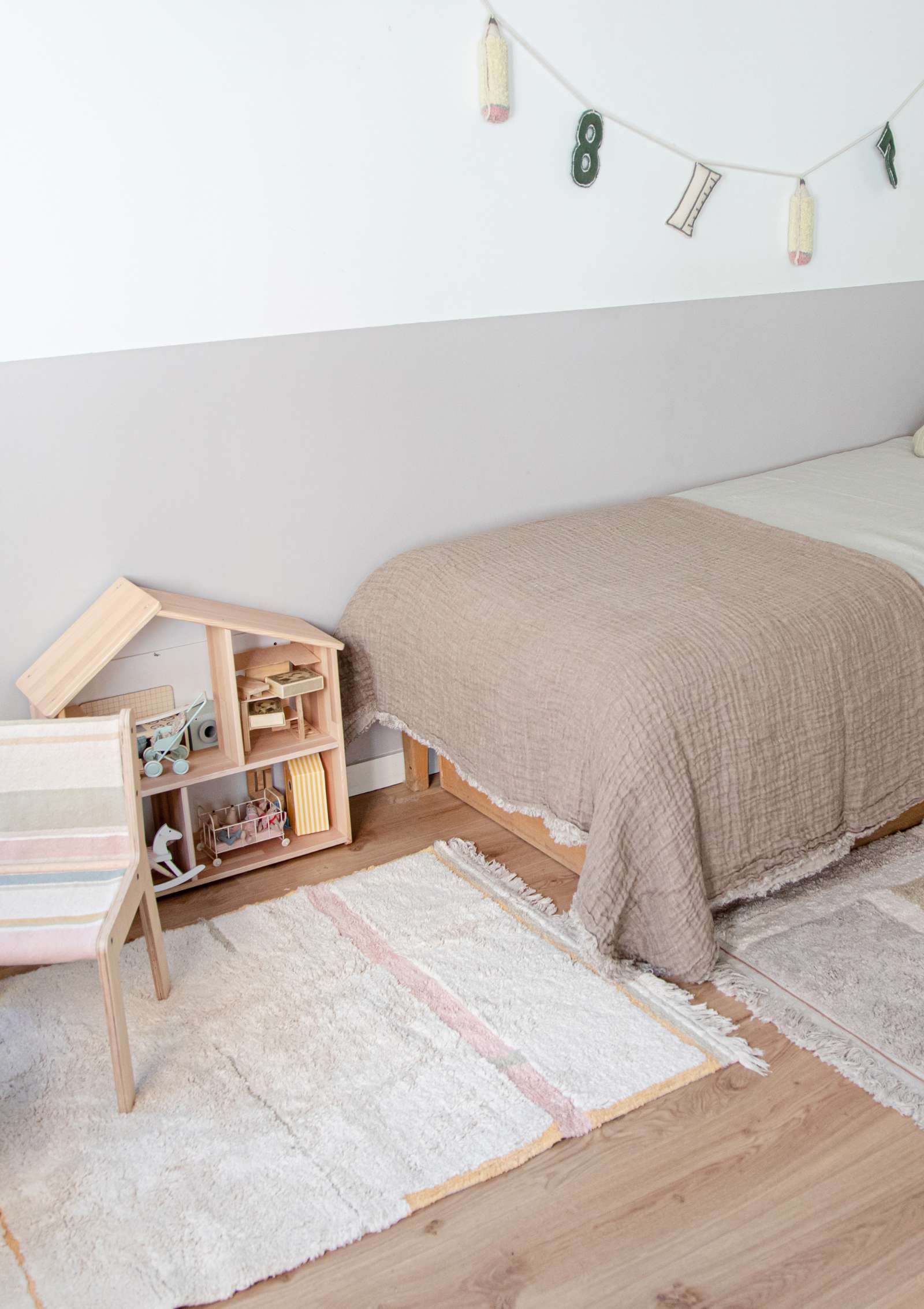 Lorena Canals Teppich 'Lanes Vintage' Nude 130 x 90 cm