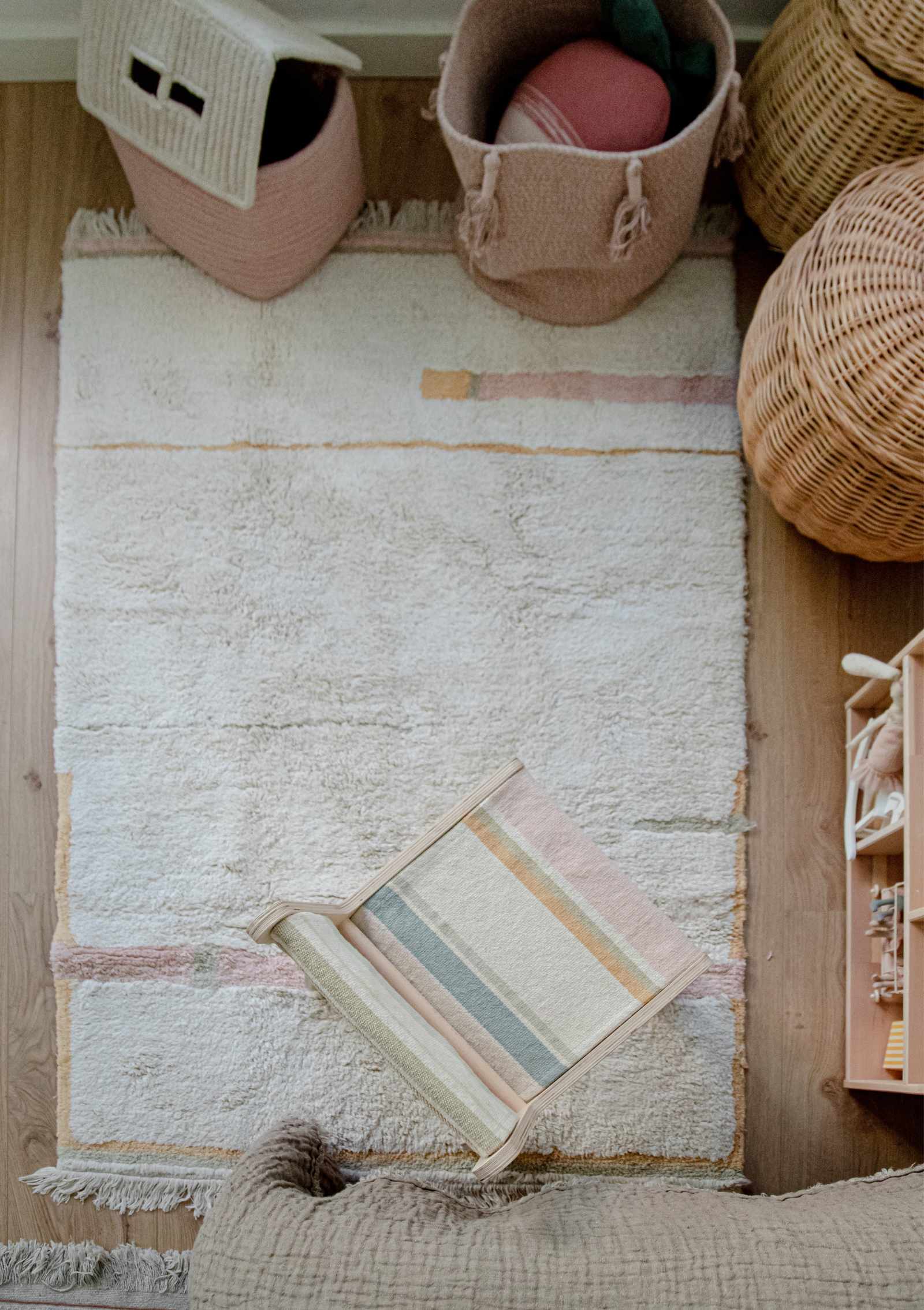 Lorena Canals Teppich 'Lanes Vintage' Nude 130 x 90 cm