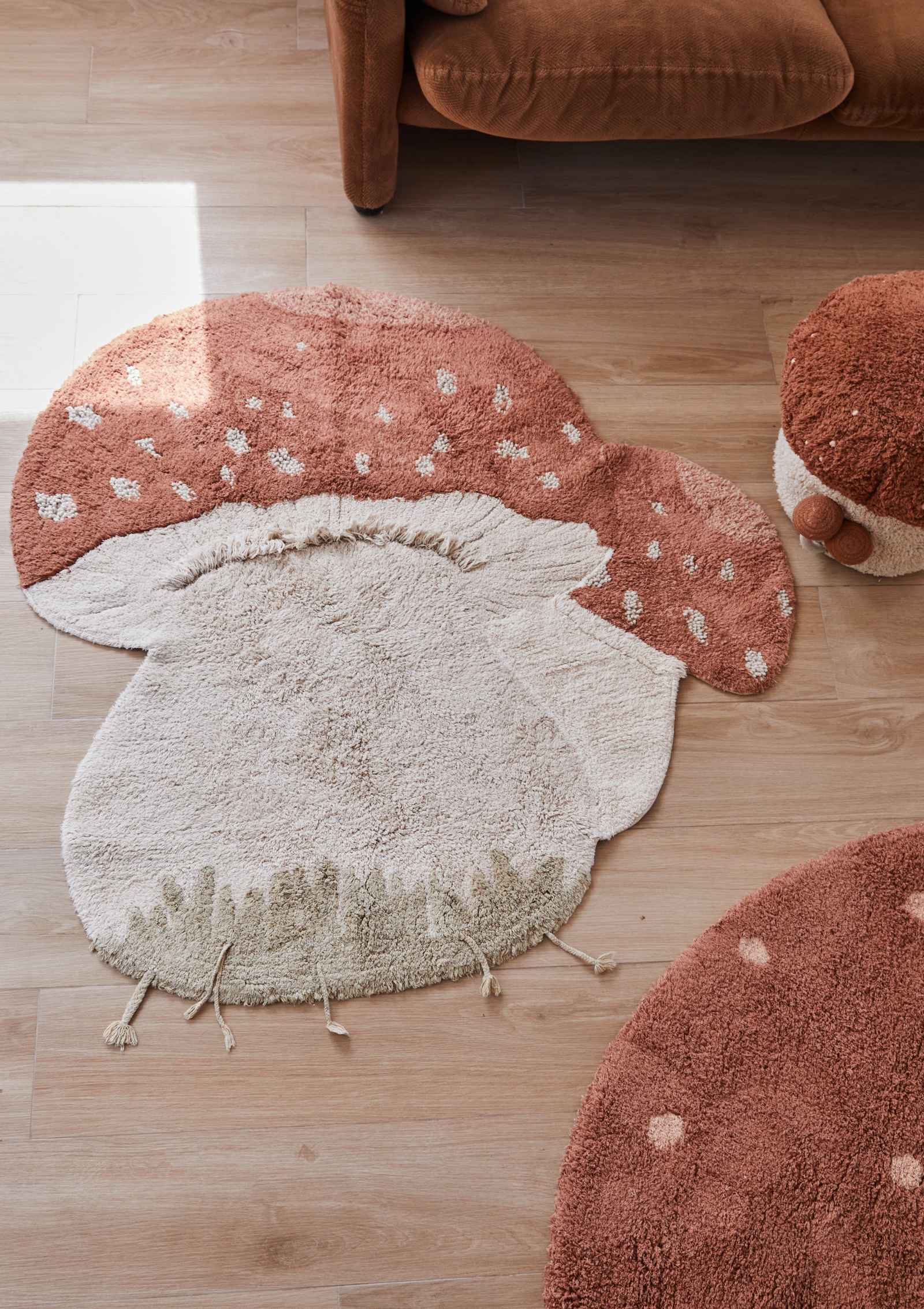 Lorena Canals Teppich mit Pilz-Motiv 'Boletus' 120 x 120 cm