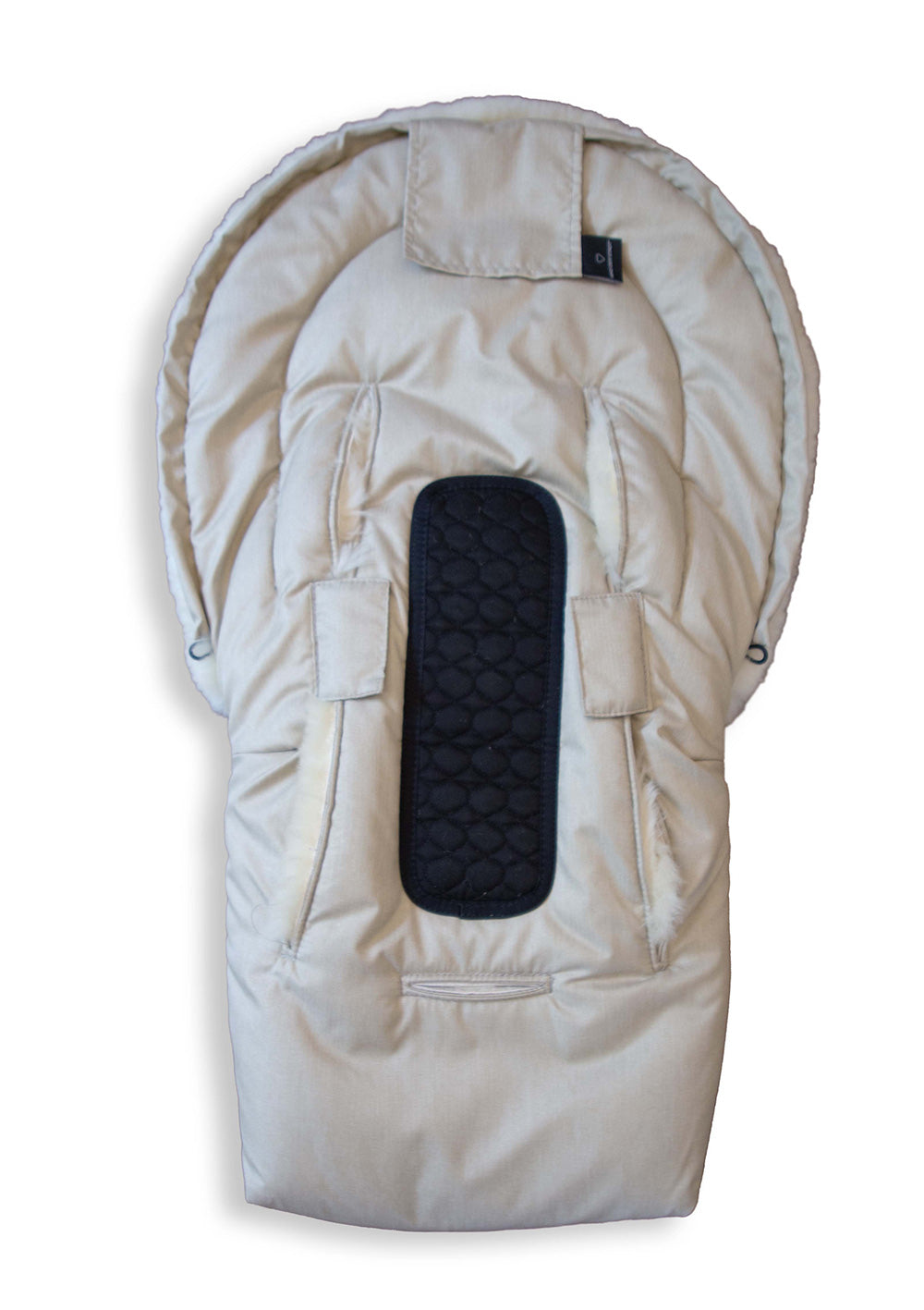 KIND DER STADT Premium Lammfell-Fußsack für Babywanne & Kinderautositz beige