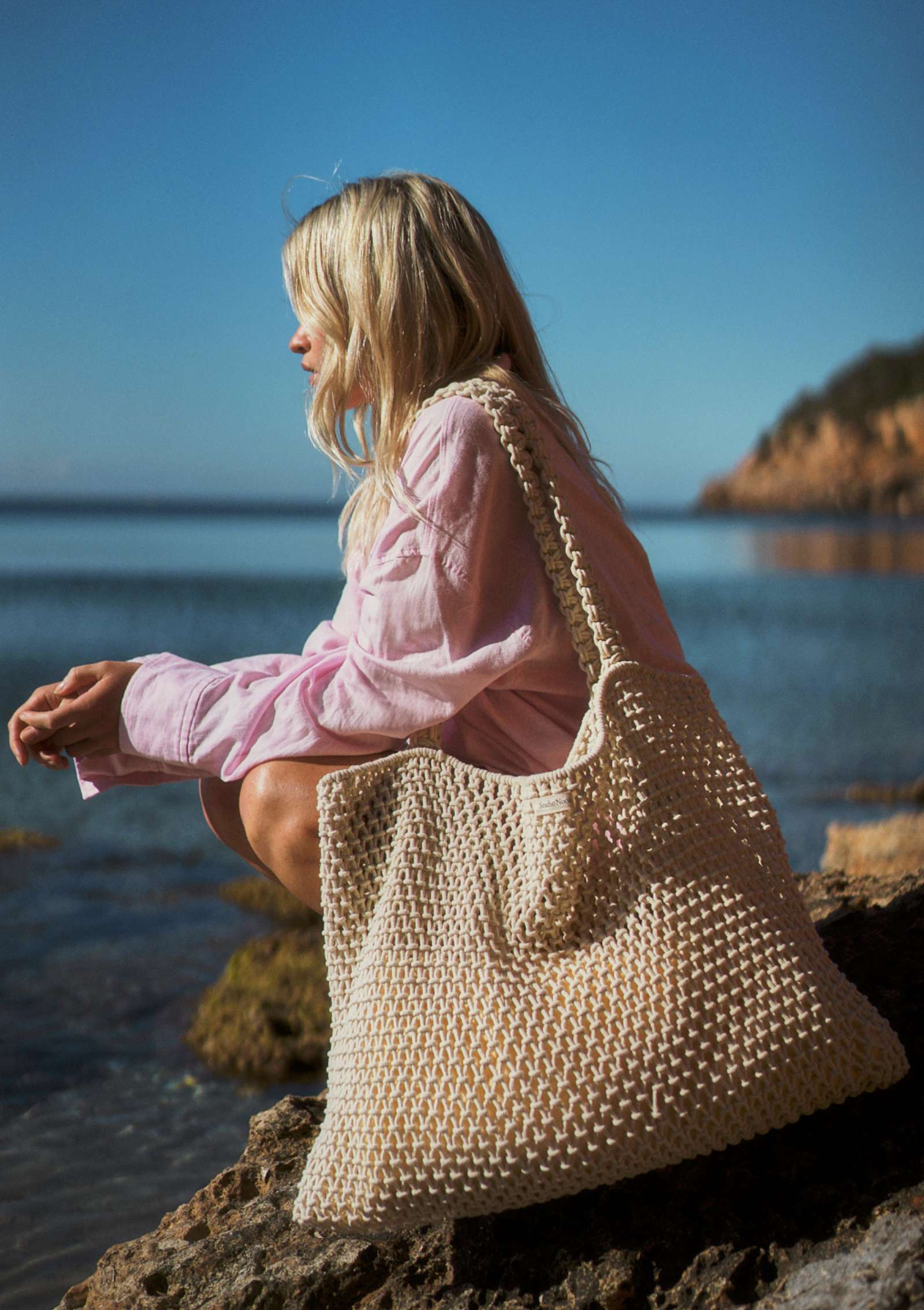 Studio Noos Tasche 'Macrame Mom-Bag' Natural