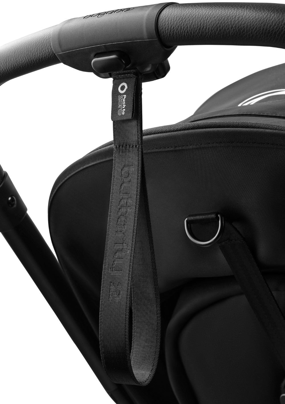 Bugaboo Buggy 'Butterfly 2' Mitternachtsschwarz – Nahansicht Schiebegriff
