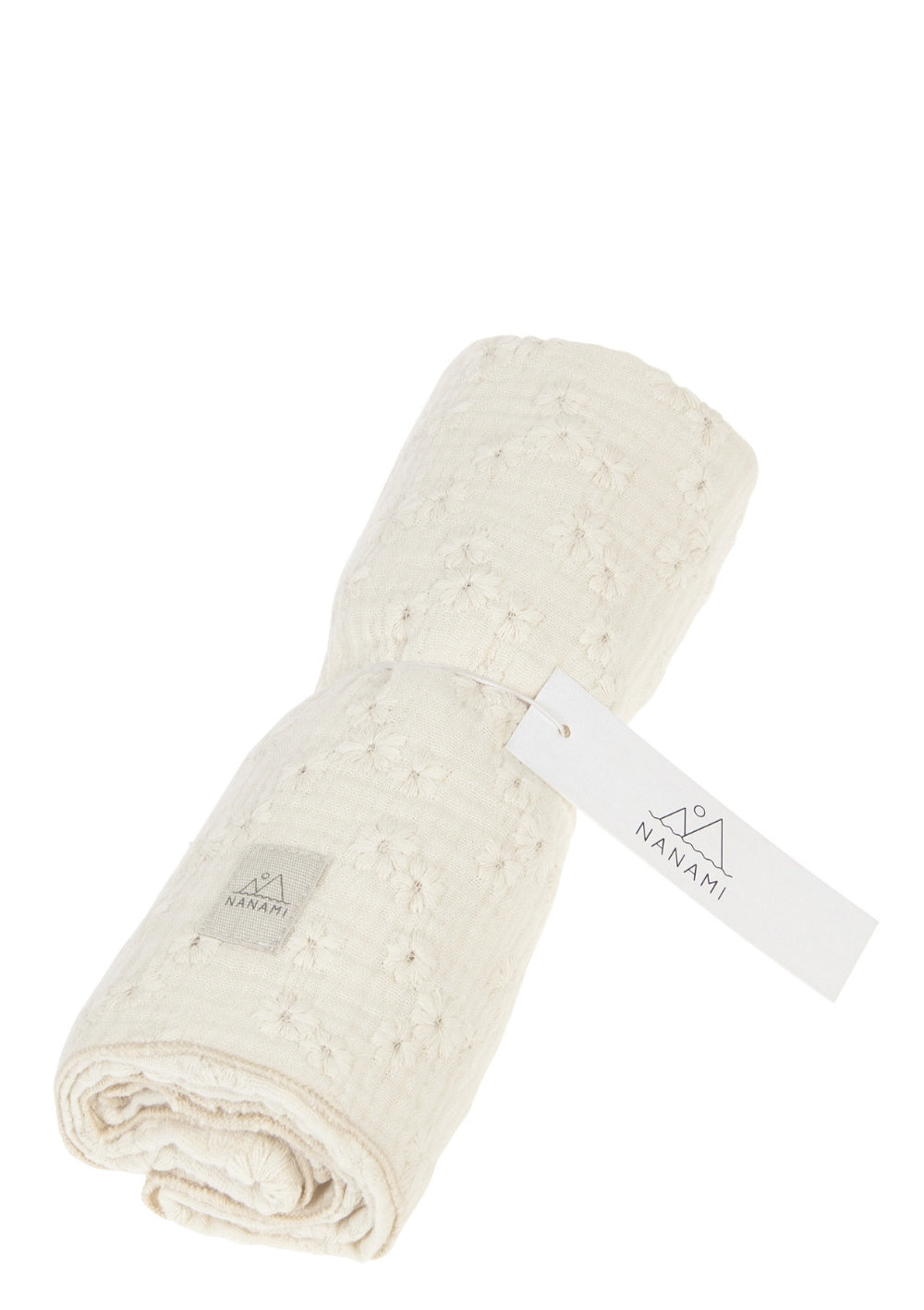 Nanami Mulltuch mit Stickereien 60 x 60 cm