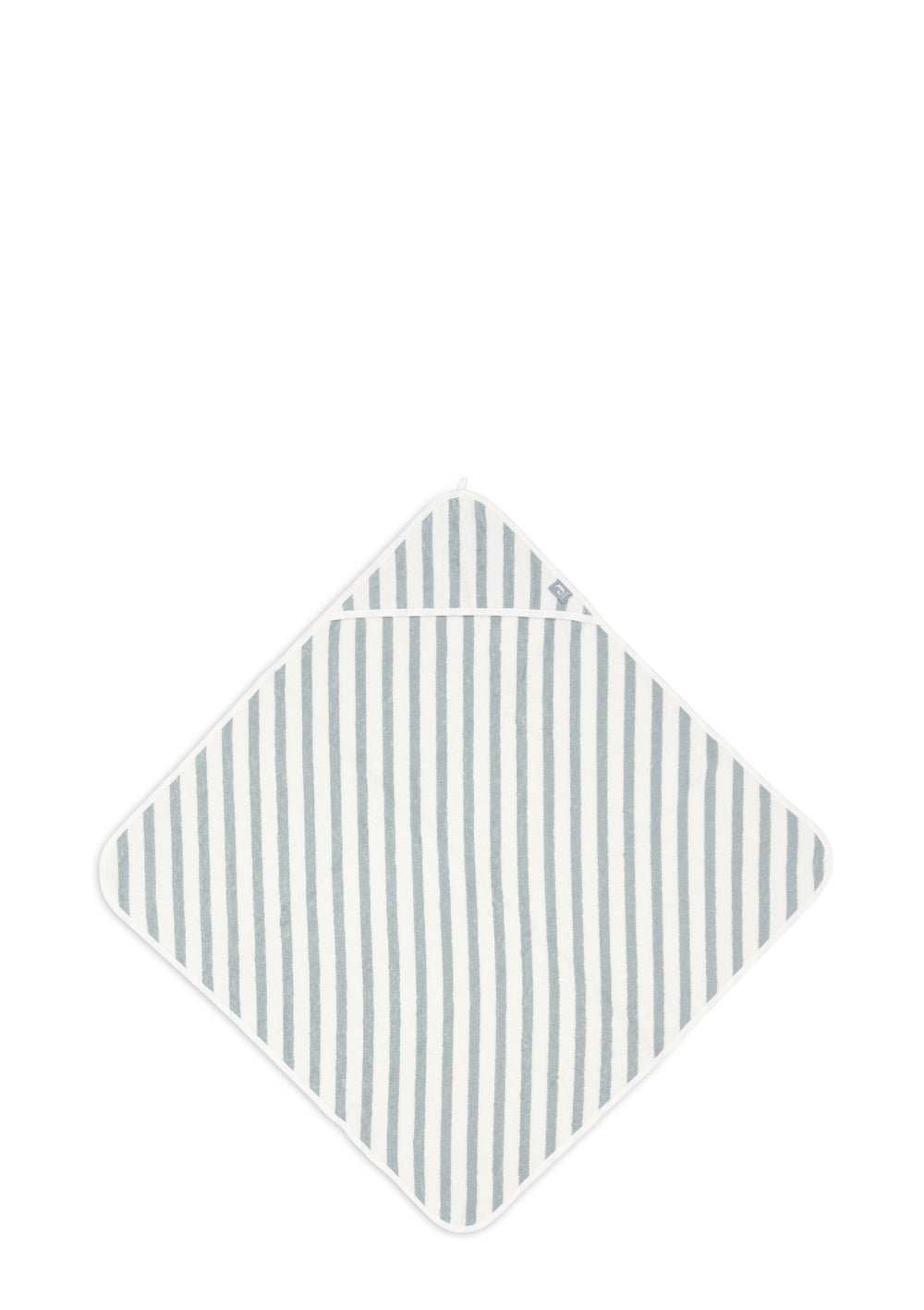 Jollein Kapuzenhandtuch 'Stripe Terry' Sea Green 75 x 75 cm