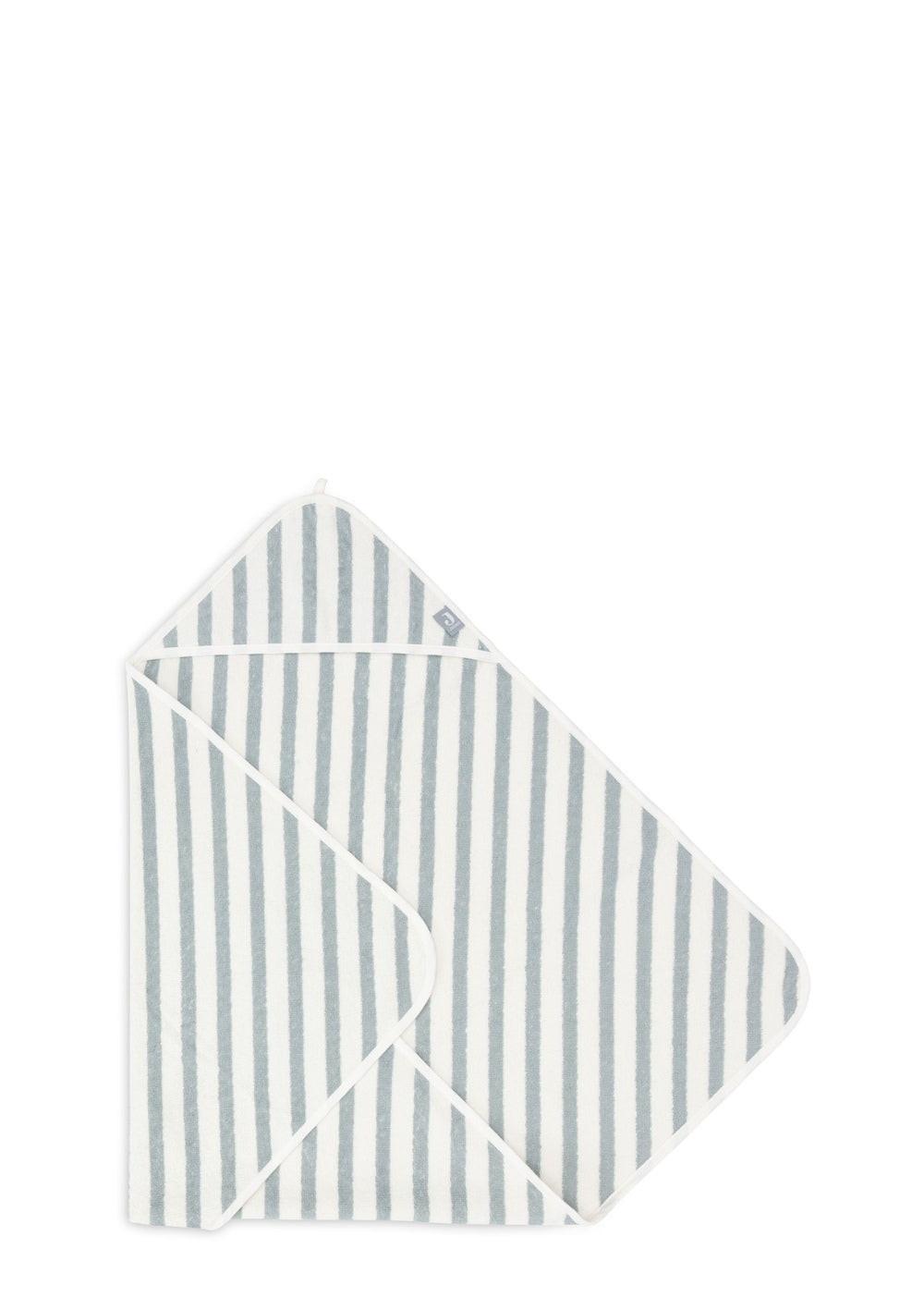 Jollein Kapuzenhandtuch 'Stripe Terry' Sea Green 75 x 75 cm