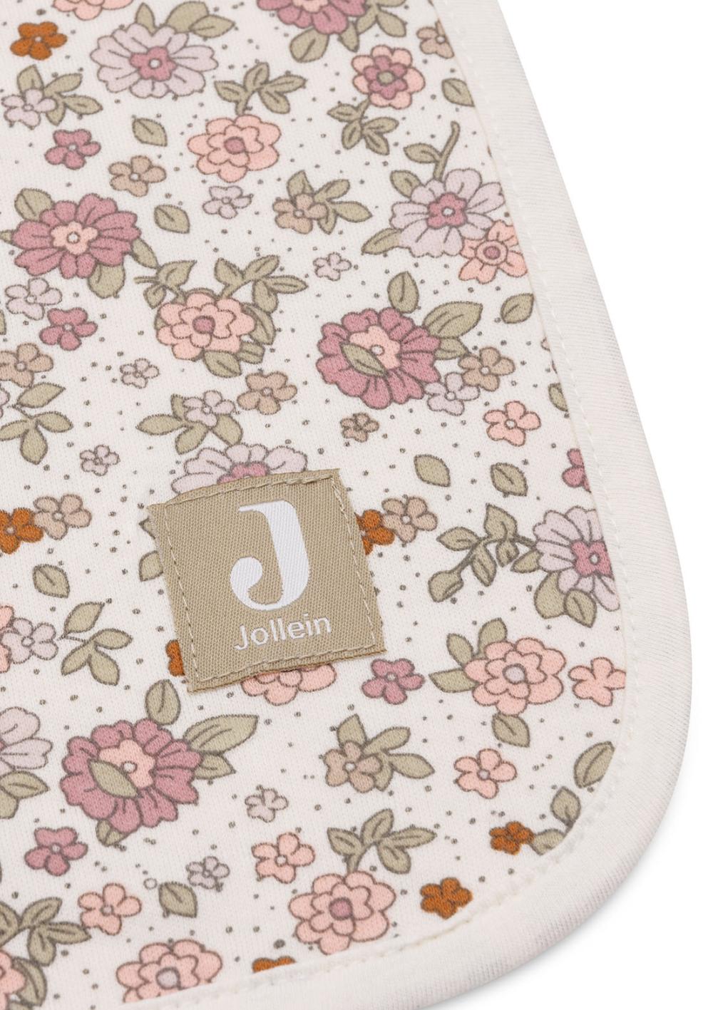 Jollein Jersey Decke 'Retro Flowers' 100 x 75 cm
