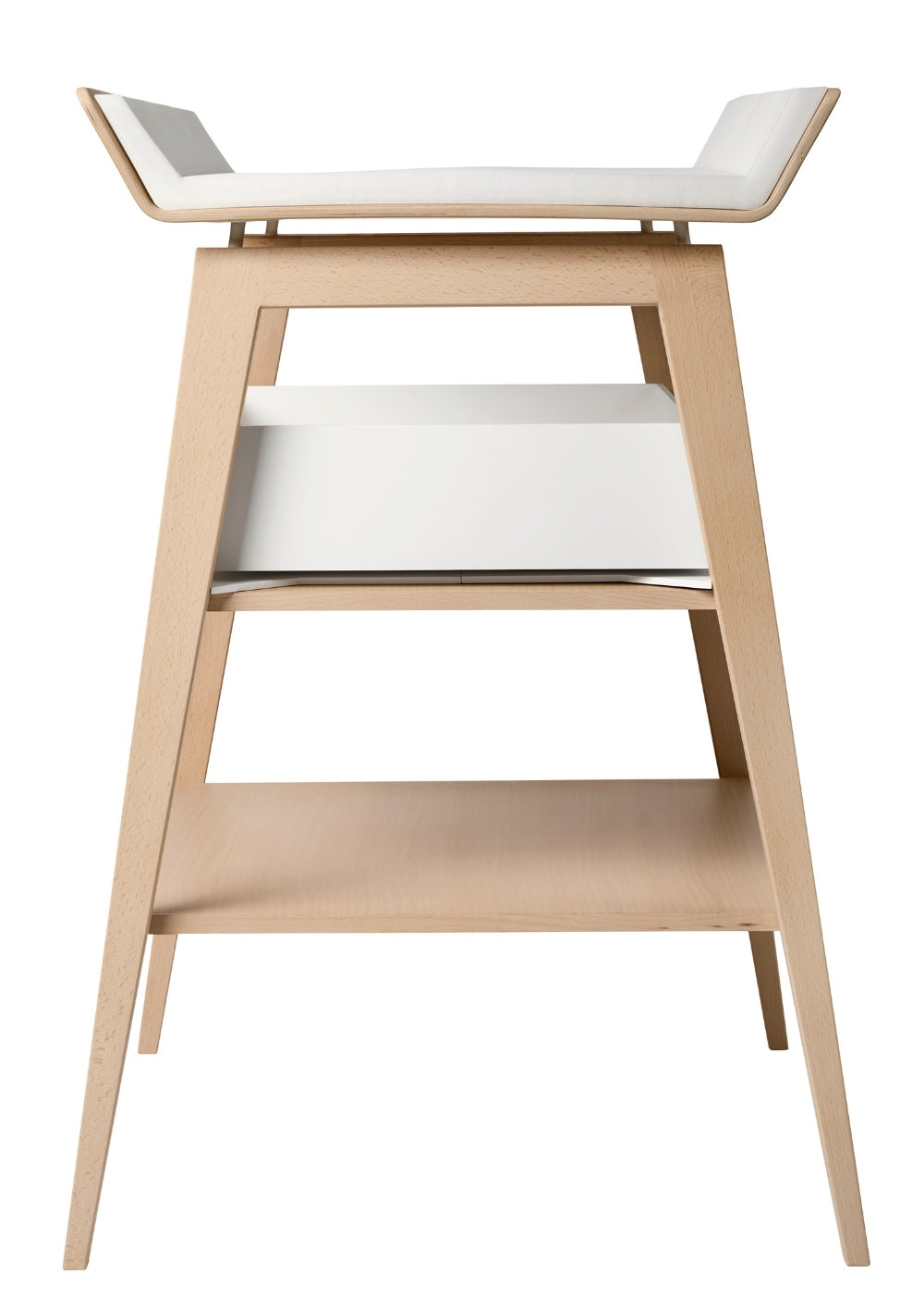 Leander Wickeltisch mit Schaumstoffpolster und Schublade 'Linea' Buche