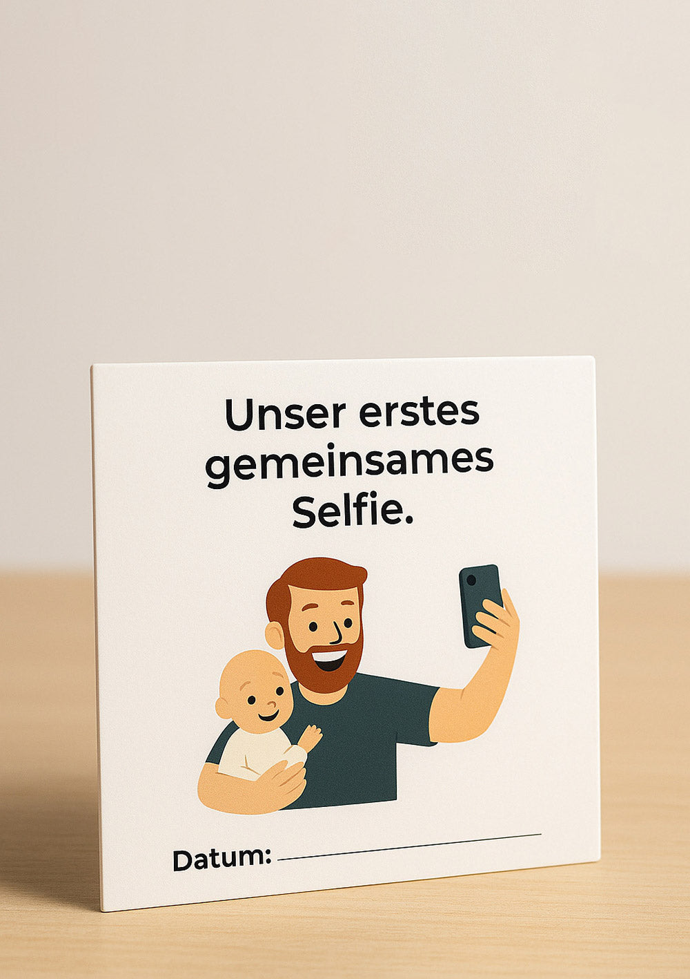 Papa Meilensteine, 24 Fotokarten - Unser erstes gemeinsames Selfie