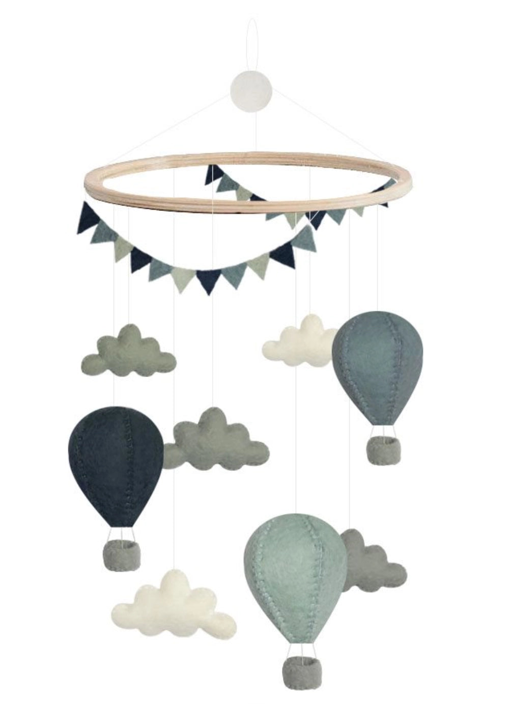 Gamcha Mobile 'Air Balloons/Pennants' Mix Blue