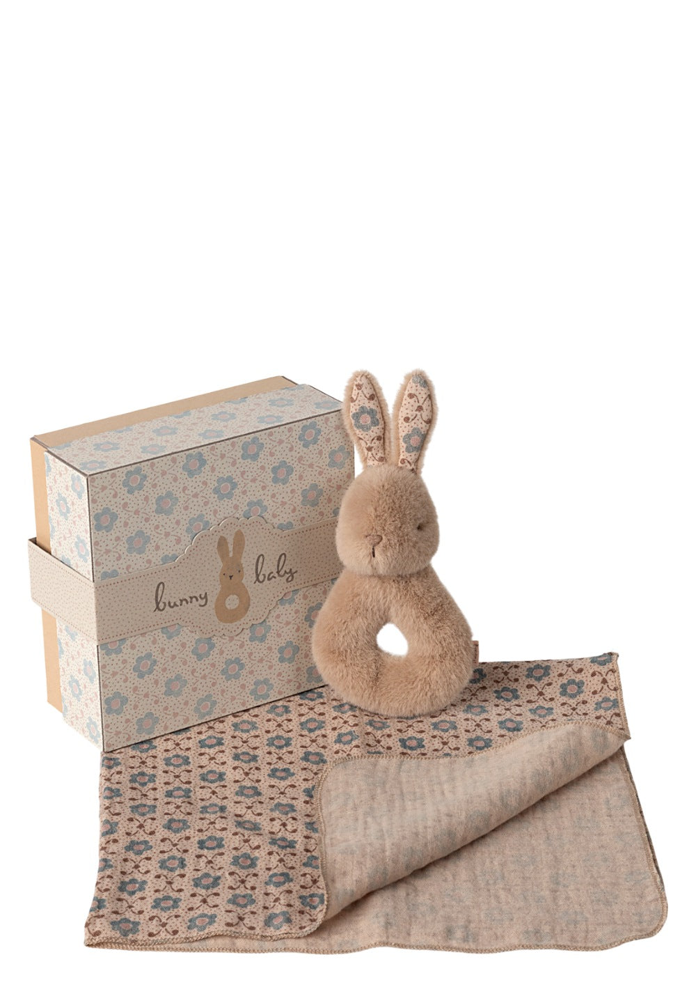 Maileg 2-tlg. Rassel Set 'Kaninchen' Creme Pfirsich