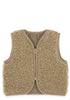 Merino Teddy Weste Essential Taupe