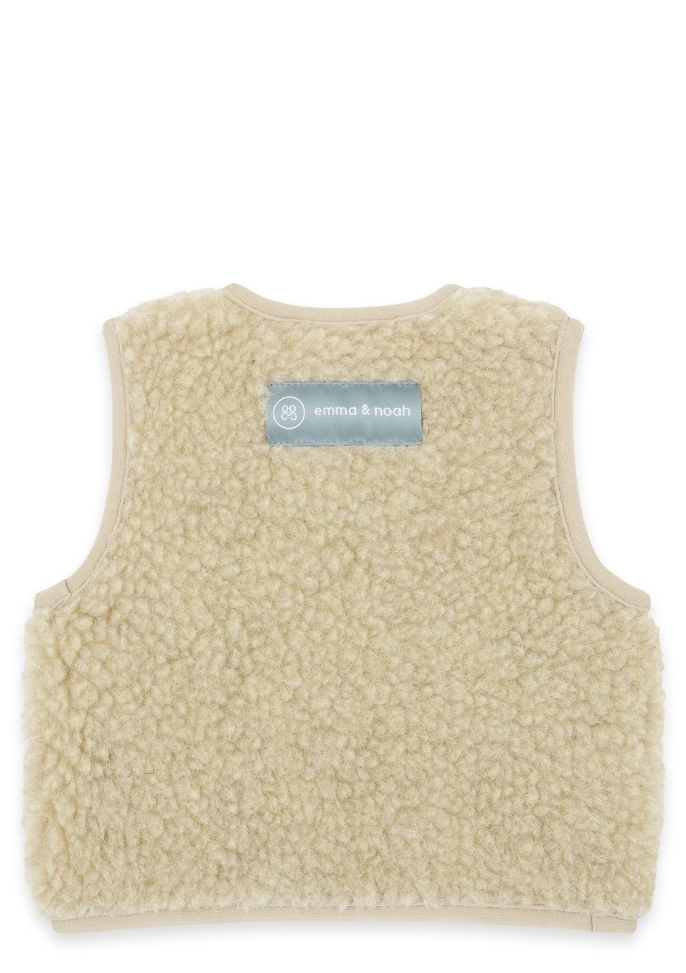 emma & noah Merino Teddy Weste Essential Beige