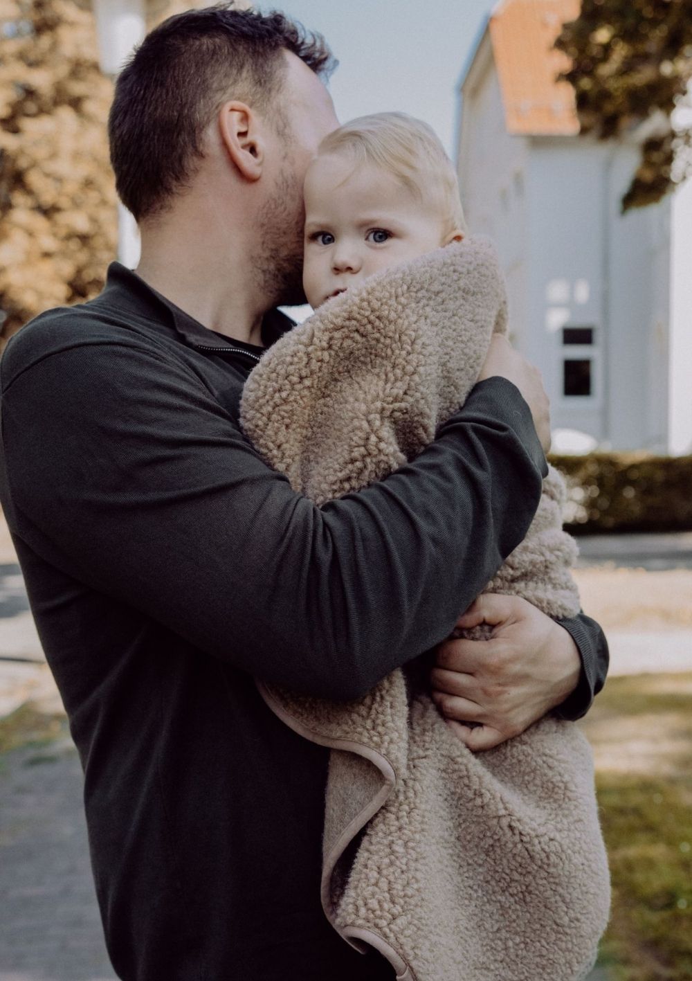 emma & noah Merino Teddy Kuscheldecke Essential Taupe 95 x 75 cm