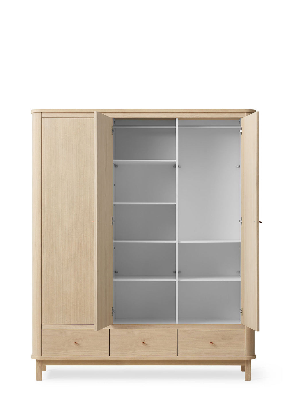 Oliver Furniture Kleiderschrank 'Wood' 3-türig Eiche