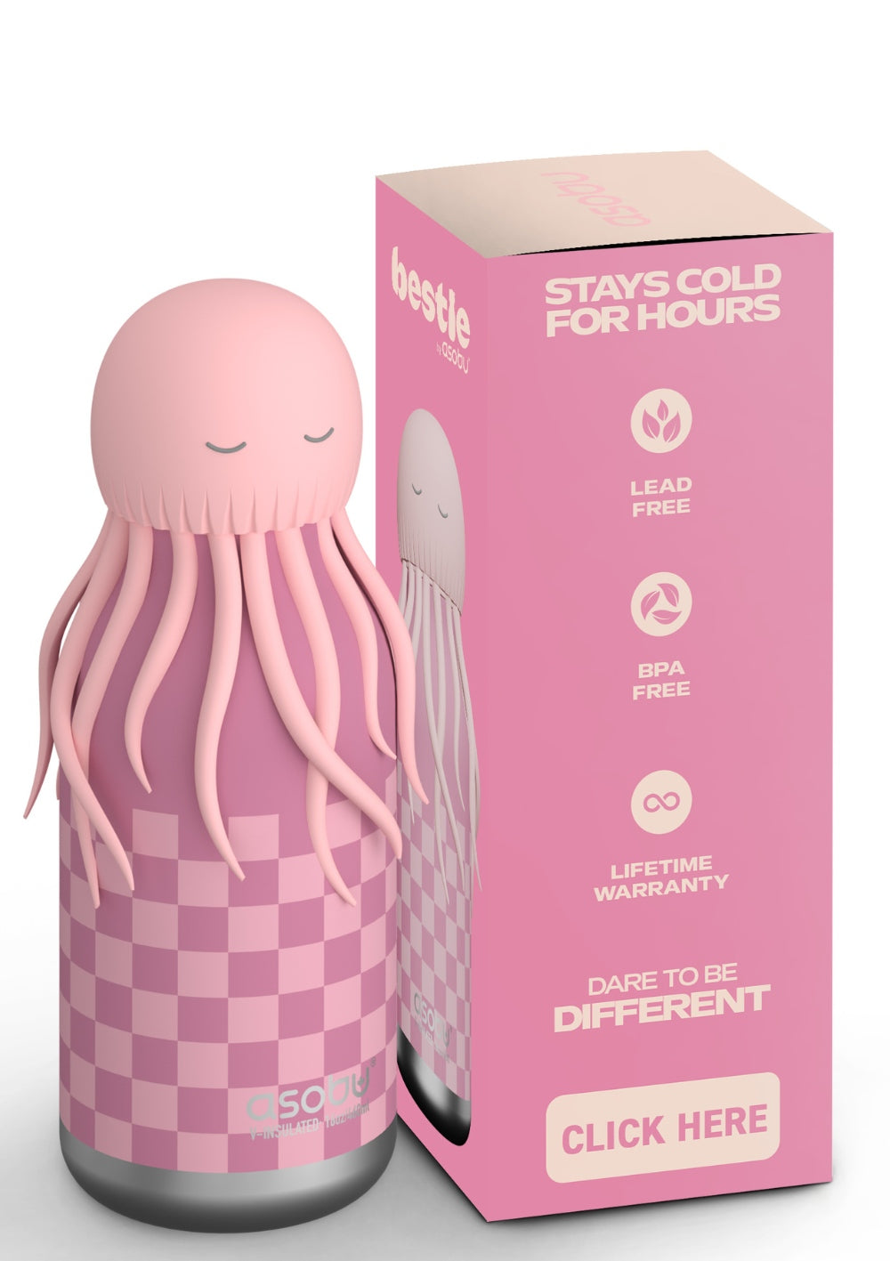 Asobu Trinkflasche 'Bestie' Reina the Jellyfish