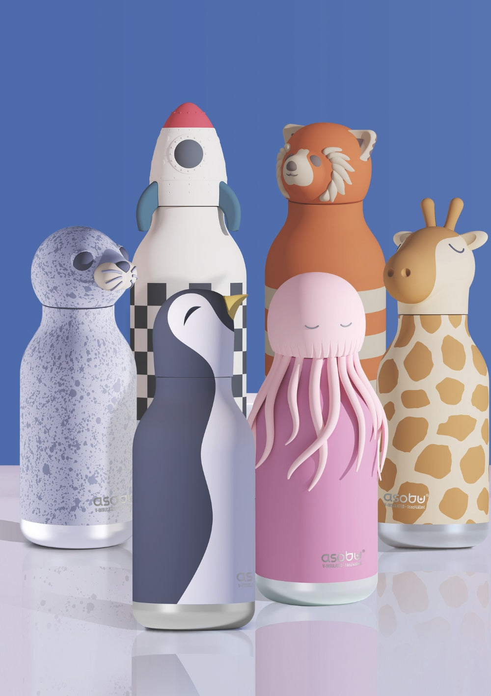 Asobu Trinkflasche 'Bestie' Arlo the Penguin