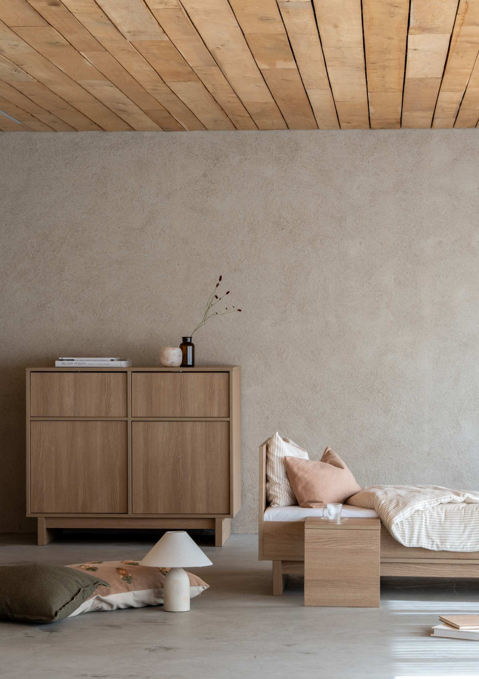 Quax (Wickel-)Kommode 'Kyo' Honey Ash und Juniorbett 'Kyo'