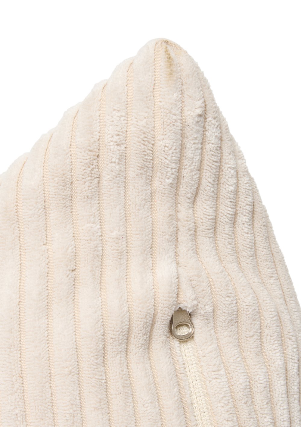 Funzy Lounger Sitzsack Cord Creme Beige – verdeckter Reißverschluss