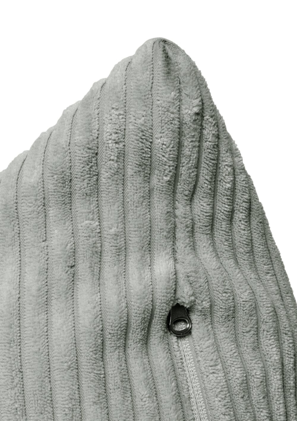 Funzy Lounger Sitzsack Cord Salbei Grün – verdeckter Reißverschluss