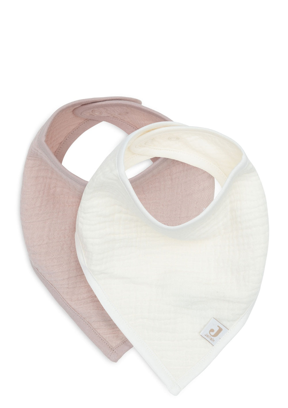 Jollein 2er-Set Musselin Bandanas Wild Rose / Oatmeal