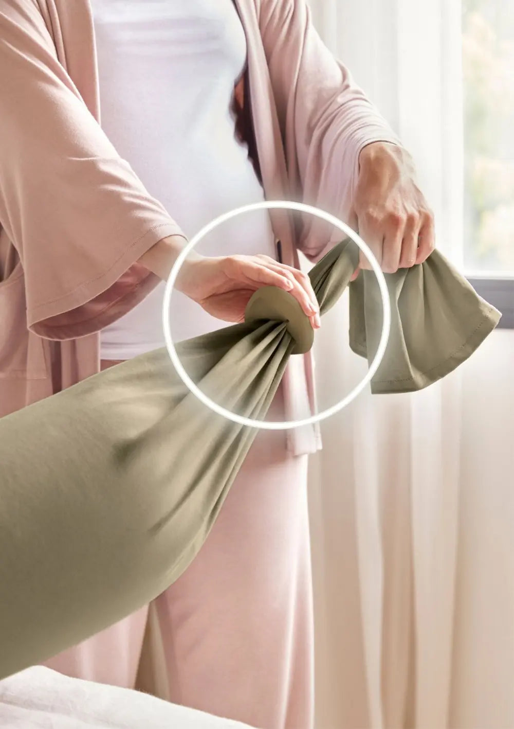 bbhugme Schwangerschaftskissen Dusty Olive