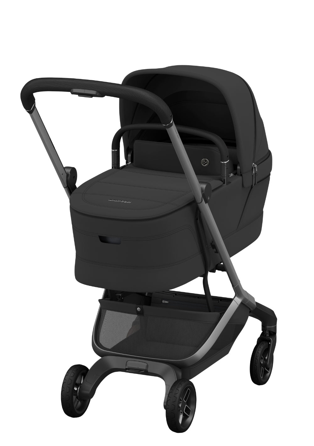 Maxi-Cosi Babywanne 'Cabin' Black Onyx auf dem Kinderwagengestell