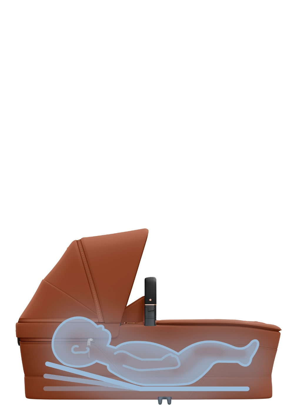 Maxi-Cosi Babywanne 'Cabin' Copper Terra mit SoothingSlope-Funktion unterstützt dein Baby bei Reflux