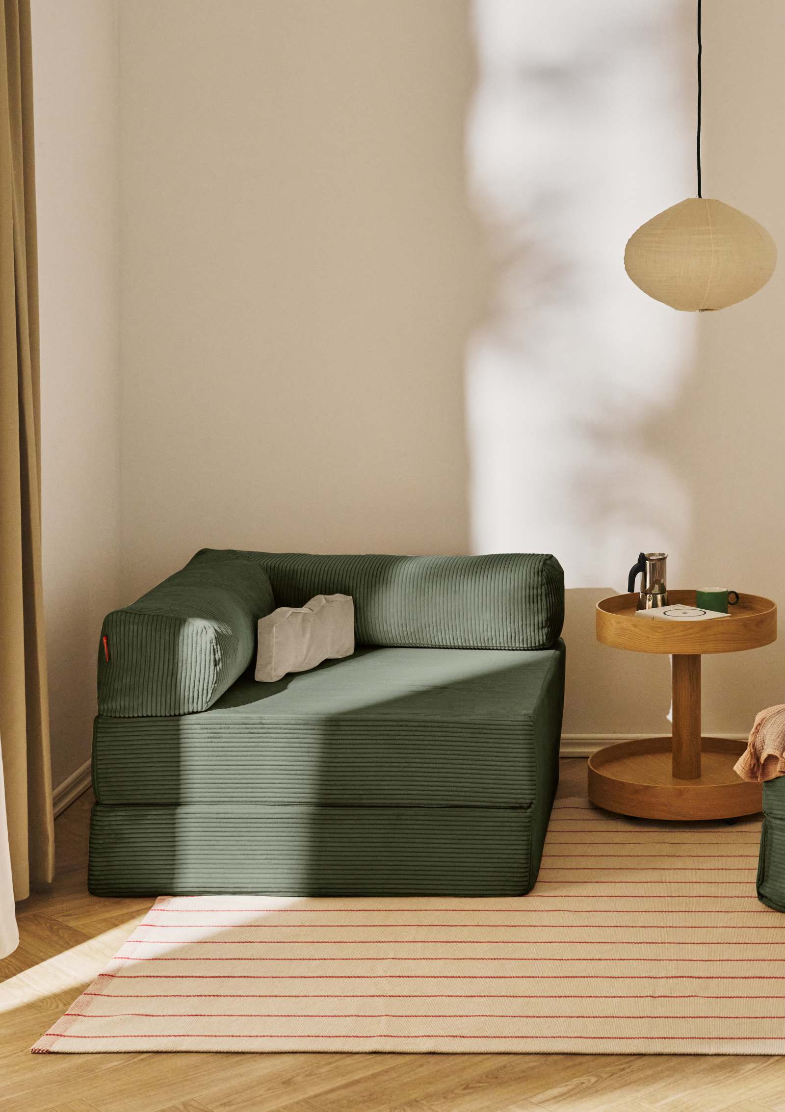 Funzy Family Sofa Cord Tannen Grün