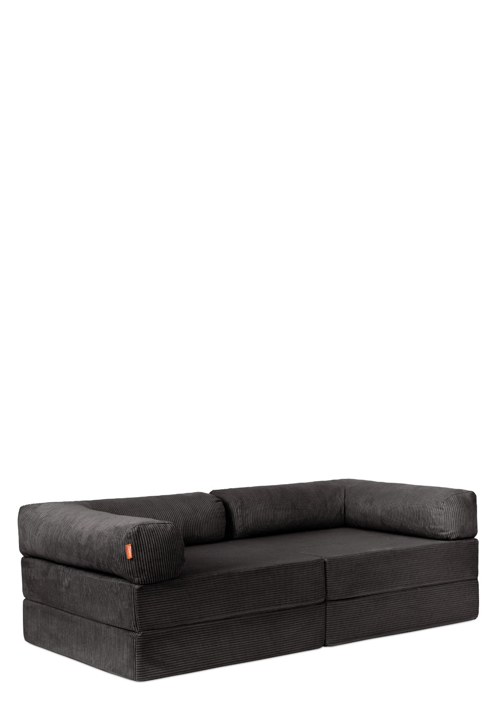 Funzy Family Sofa Cord Kiesel Grau