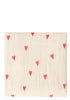 Musselin Mulltuch 'Swaddle Print Large' Beige Hearts 120 x 120 cm