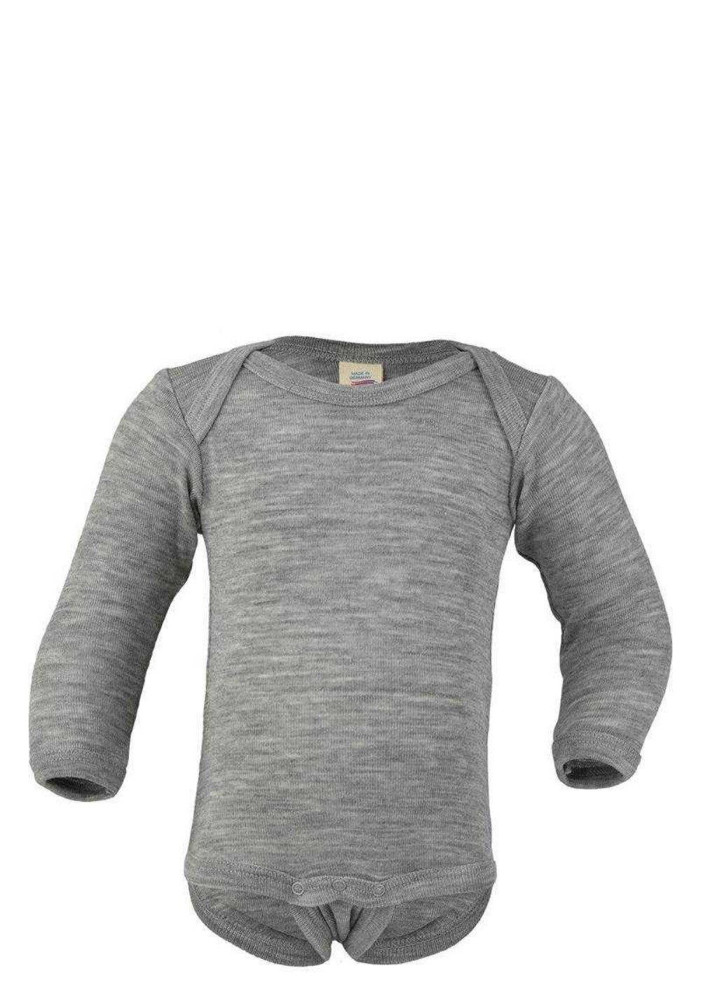 Engel Body Langarm Hellgrau Melange
