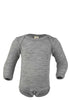 Body Langarm Hellgrau Melange