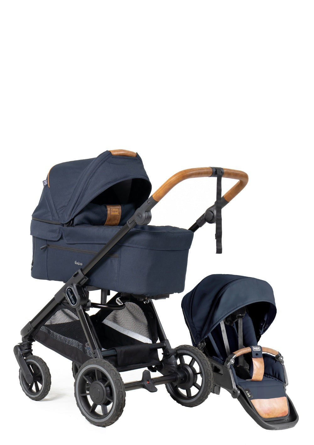 Emmaljunga Kinderwagen 'SENTO FLAT+' Outdoor Dark Navy Blue